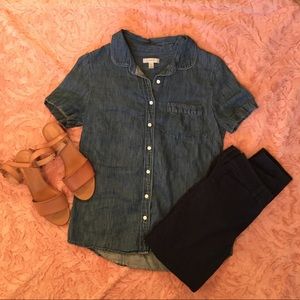 J.Crew Denim Button Front Shirt